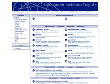 Tablet Screenshot of linktausch-webkatalog.de